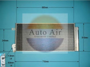 AUTO AIR GLOUCESTER 16-6222 kondensatorius, oro kondicionierius 
 Oro kondicionavimas -> Kondensatorius
51838048