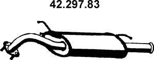 EBERSPÄCHER 42.297.83 galinis duslintuvas 
 Išmetimo sistema -> Duslintuvas
28700-29051, 28700-29052