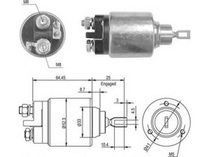 MAGNETI MARELLI 940113050011 solenoidinis jungiklis, starteris