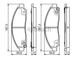BOSCH 0 986 495 159 stabdžių trinkelių rinkinys, diskinis stabdys 
 Techninės priežiūros dalys -> Papildomas remontas
8-97318-669-0, 8-97329-333-0, 8-97368-252-0