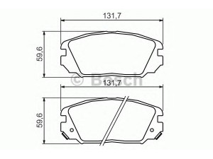 BOSCH 0 986 494 378 stabdžių trinkelių rinkinys, diskinis stabdys 
 Techninės priežiūros dalys -> Papildomas remontas
581013LA20