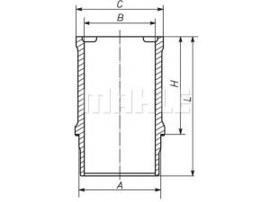 MAHLE ORIGINAL 021 WN 31 cilindro įvorė 
 Variklis -> Cilindrai/stūmokliai