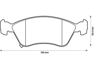 BENDIX 572400B stabdžių trinkelių rinkinys, diskinis stabdys 
 Techninės priežiūros dalys -> Papildomas remontas
0446505020, 0446505030, 0446505040