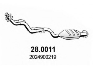 ASSO 28.0011 katalizatoriaus keitiklis 
 Išmetimo sistema -> Katalizatoriaus keitiklis
2024900219