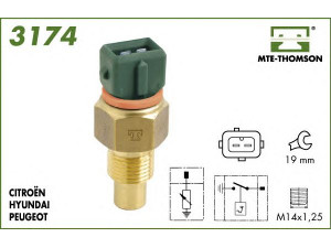 MTE-THOMSON 3174 siuntimo blokas, aušinimo skysčio temperatūra 
 Elektros įranga -> Jutikliai
1338 43, 9620384780, 1338 43, 13651-86CA0