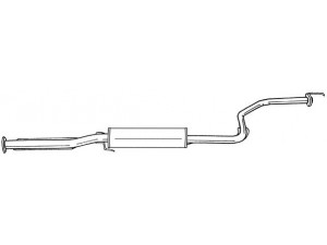 AKS DASIS SG23413 vidurinis duslintuvas 
 Išmetimo sistema -> Duslintuvas
18220SK3G60