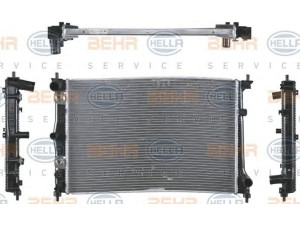 HELLA 8MK 376 781-601 radiatorius, variklio aušinimas