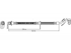 REMKAFLEX 7404 stabdžių žarnelė 
 Stabdžių sistema -> Stabdžių žarnelės
01466TA0A00, 01466TL0G50