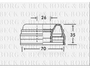 BORG & BECK BCB2414 gofruotoji membrana, kardaninis velenas 
 Ratų pavara -> Gofruotoji membrana
ADU4379