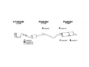 VENEPORTE 150354 išmetimo sistema 
 Išmetimo sistema -> Išmetimo sistema, visa