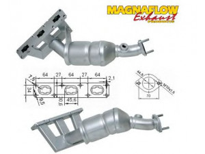 MAGNAFLOW 70604 katalizatoriaus keitiklis 
 Išmetimo sistema -> Katalizatoriaus keitiklis
11627503673