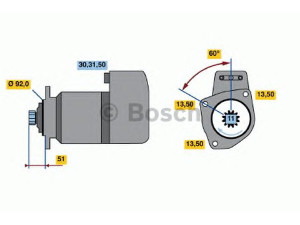 BOSCH 0 001 417 045 starteris 
 Elektros įranga -> Starterio sistema -> Starteris
1516692R, 349578, 571460