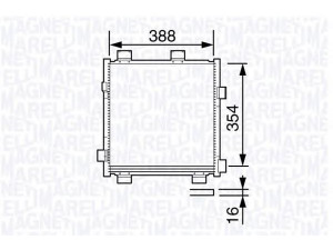 MAGNETI MARELLI 350203695000 kondensatorius, oro kondicionierius