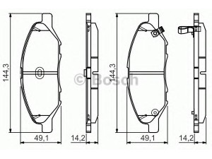 BOSCH 0 986 495 133 stabdžių trinkelių rinkinys, diskinis stabdys 
 Techninės priežiūros dalys -> Papildomas remontas
41060 AX085, 41060EE30J, AY040 NS120
