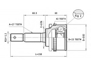 STATIM C.522 jungčių komplektas, kardaninis velenas 
 Ratų pavara -> Sujungimai/komplektas
39211-73J27