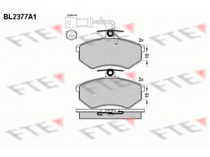 FTE BL2377A1 stabdžių trinkelių rinkinys, diskinis stabdys 
 Techninės priežiūros dalys -> Papildomas remontas
853 698 151 E, 853 698 151 E, 720050006