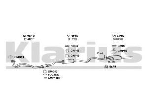 KLARIUS 390059U išmetimo sistema 
 Išmetimo sistema -> Išmetimo sistema, visa