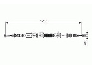 BOSCH 1 987 477 556 trosas, stovėjimo stabdys 
 Stabdžių sistema -> Valdymo svirtys/trosai
46546714, 46546714