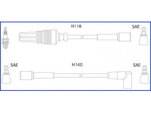 HITACHI 134471 uždegimo laido komplektas 
 Kibirkšties / kaitinamasis uždegimas -> Uždegimo laidai/jungtys
5967K6, 9153775680, 5967K6, 9153775680