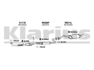 KLARIUS 120352U išmetimo sistema