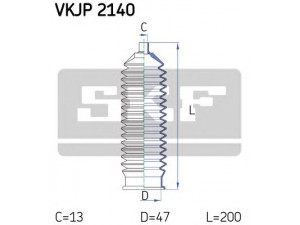 SKF VKJP 2140 gofruotoji membrana, vairavimas 
 Vairavimas -> Gofruotoji membrana/sandarinimai
QFW000060, GRG1157