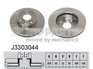 NIPPARTS J3303044 stabdžių diskas 
 Stabdžių sistema -> Diskinis stabdys -> Stabdžių diskas
BJ0Y-33-25X, BR70-33-25X, BR70-33-25XC