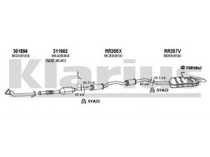 KLARIUS 120380U išmetimo sistema 
 Išmetimo sistema -> Išmetimo sistema, visa