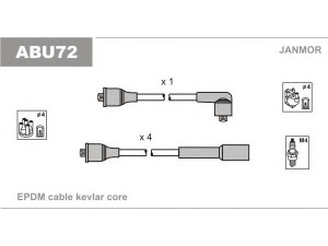 JANMOR ABU72 uždegimo laido komplektas 
 Kibirkšties / kaitinamasis uždegimas -> Uždegimo laidai/jungtys