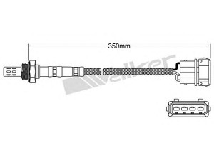WALKER PRODUCTS 250-23148 lambda jutiklis 
 Išmetimo sistema -> Jutiklis/zondas
023 906 265 A