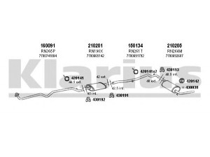 KLARIUS 720497E išmetimo sistema 
 Išmetimo sistema -> Išmetimo sistema, visa