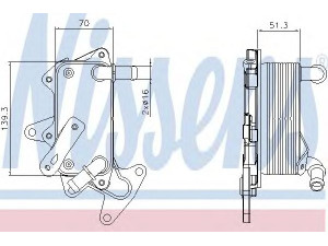 NISSENS 90748 alyvos aušintuvas, automatinė transmisija 
 Transmisija -> Automatinė pavarų dėžė -> Transmisijos valdymas/hidraulika
09G409061D, 09G409061D
