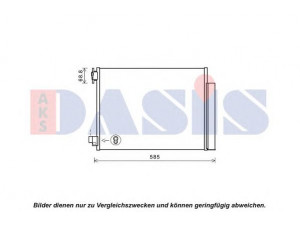 AKS DASIS 182051N kondensatorius, oro kondicionierius 
 Oro kondicionavimas -> Kondensatorius
921006454R, 921006843R