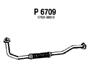 FENNO P6709 išleidimo kolektorius 
 Išmetimo sistema -> Išmetimo vamzdžiai
17401-68010