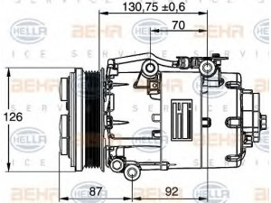 HELLA 8FK 351 113-441 kompresorius, oro kondicionierius 
 Oro kondicionavimas -> Kompresorius/dalys
1 436 955, 1 437 620, 1 437 621