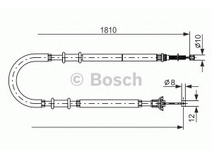 BOSCH 1 987 477 723 trosas, stovėjimo stabdys 
 Stabdžių sistema -> Valdymo svirtys/trosai
46766308, 46835328