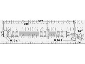 BORG & BECK BBH6853 stabdžių žarnelė 
 Stabdžių sistema -> Stabdžių žarnelės
90080-94015, 9008094015, 90947-02887