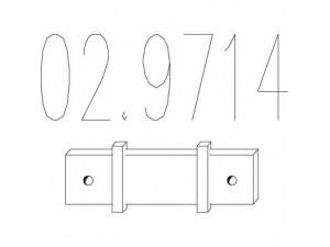 MTS 02.9714 atraminis buferis, triukšmo slopintuvas 
 Išmetimo sistema -> Surinkimo dalys -> Atskiros surinkimo dalys -> Guminė apsauga
18214469157