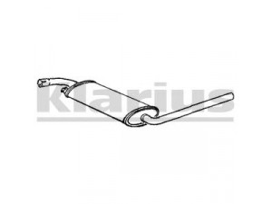 KLARIUS 250453 vidurinis duslintuvas 
 Išmetimo sistema -> Duslintuvas
028253409D, 074253409C, 028253409D