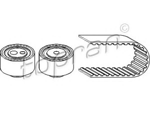 TOPRAN 720 148 paskirstymo diržo komplektas 
 Techninės priežiūros dalys -> Papildomas remontas
0831 78, 0831 N4, 0831 N5, 0831 V3