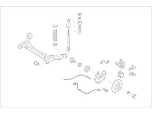 DELPHI VW-10045-R rato pakaba 
 Ašies montavimas/vairavimo mechanizmas/ratai -> Prekių paieška pagal schemą