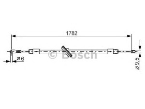 BOSCH 1 987 477 902 trosas, stovėjimo stabdys 
 Stabdžių sistema -> Valdymo svirtys/trosai
163 420 02 85, A 163 420 02 85