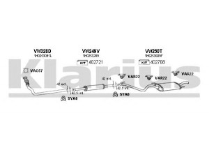 KLARIUS 930301U išmetimo sistema 
 Išmetimo sistema -> Išmetimo sistema, visa