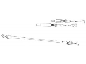 CEF VW04195 akceleratoriaus trosas 
 Dviratė transporto priemonės -> Kabeliai ir tachometro velenaai -> Akceleratoriaus trosas
701721555D, 701721555L