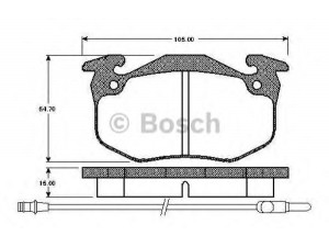 BOSCH 0 986 TB2 077 stabdžių trinkelių rinkinys, diskinis stabdys 
 Techninės priežiūros dalys -> Papildomas remontas
77 01 202 213, 77 01 202 227, 77 01 202 517