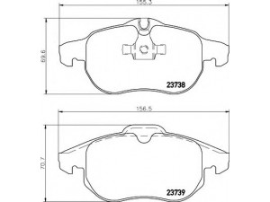 HELLA 8DB 355 009-311 stabdžių trinkelių rinkinys, diskinis stabdys 
 Techninės priežiūros dalys -> Papildomas remontas
71772211, 77363604, 77364224, 12803551