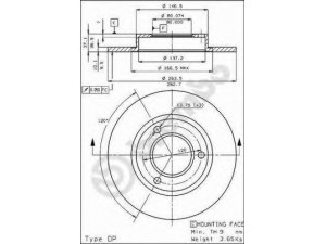 BREMBO 08.3962.09 stabdžių diskas
424677