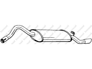 BOSAL 220-653 galinis duslintuvas 
 Išmetimo sistema -> Duslintuvas
6U6253609B