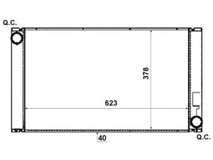 NRF 53731 radiatorius, variklio aušinimas 
 Aušinimo sistema -> Radiatorius/alyvos aušintuvas -> Radiatorius/dalys
17117787442, 17117794836, 7787442