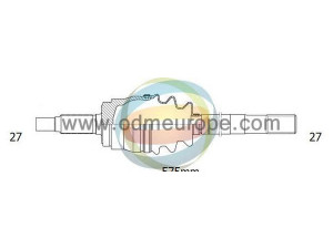 ODM-MULTIPARTS 18-226030 kardaninis velenas 
 Ratų pavara -> Kardaninis velenas
4874303, 5252585