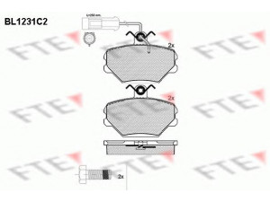FTE BL1231C2 stabdžių trinkelių rinkinys, diskinis stabdys 
 Techninės priežiūros dalys -> Papildomas remontas
5888781, 5892330, 793120, 793382